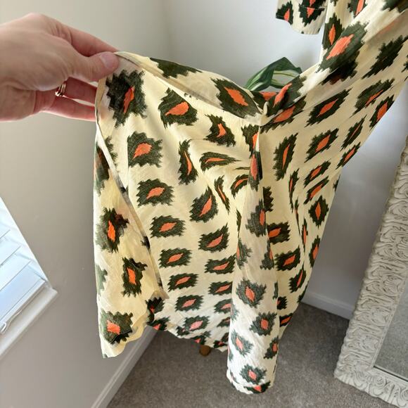 Zara Printed Button Down Shirt Midi Maxi Dress - Picture 5 of 7